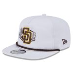 mens san diego padres new era white 2025 spring training palm golfer adjustable hat Collection - San Diego Padres Proshop Jerseys & Caps