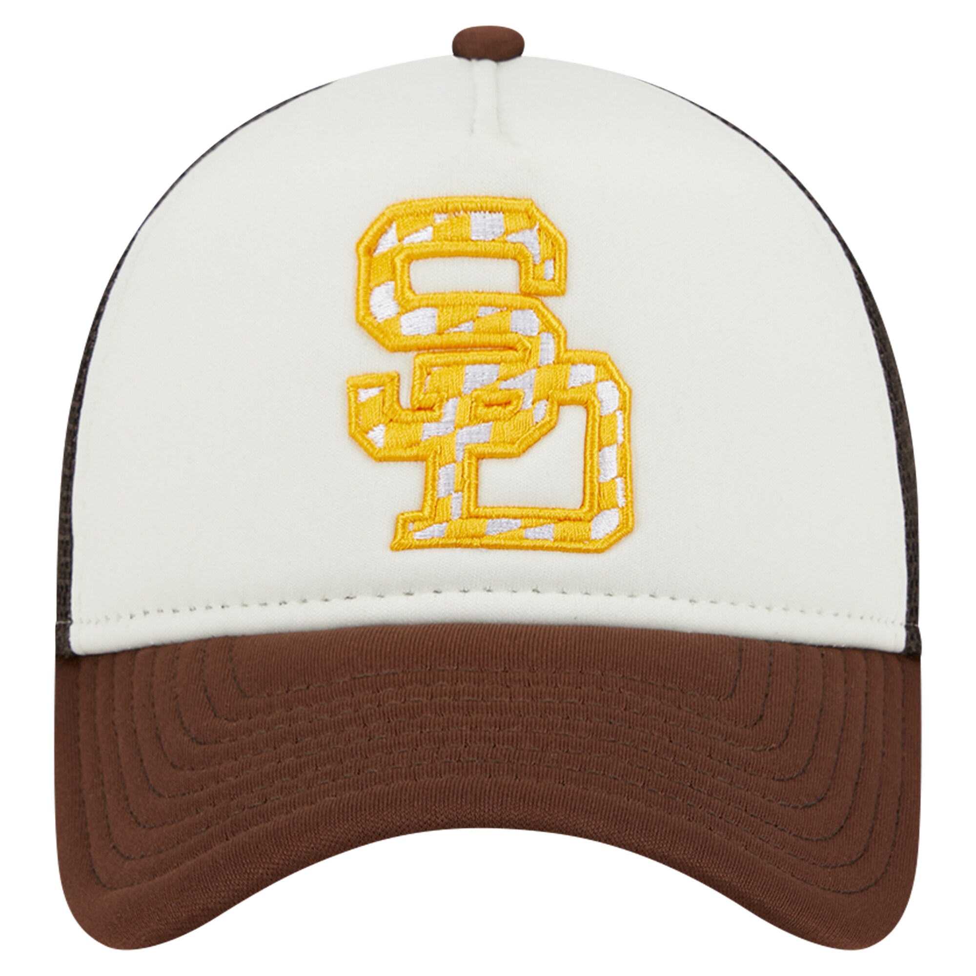 mens san diego padres new era whitebrown checkered flag a-frame trucker 9forty adjustable hat Collection - San Diego Padres Proshop Jerseys & Caps