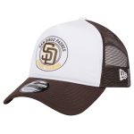 mens san diego padres new era whitebrown spring training circle foam a-frame 9forty trucker adjustable hat Collection - San Diego Padres Proshop Jerseys & Caps