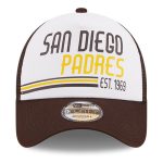 mens san diego padres new era whitebrown stacked a-frame trucker 9forty adjustable hat Collection - San Diego Padres Proshop Jerseys & Caps