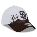 mens san diego padres new era whitedark brown 2025 spring training landscape 39thirty flex hat Collection - San Diego Padres Proshop Jerseys & Caps