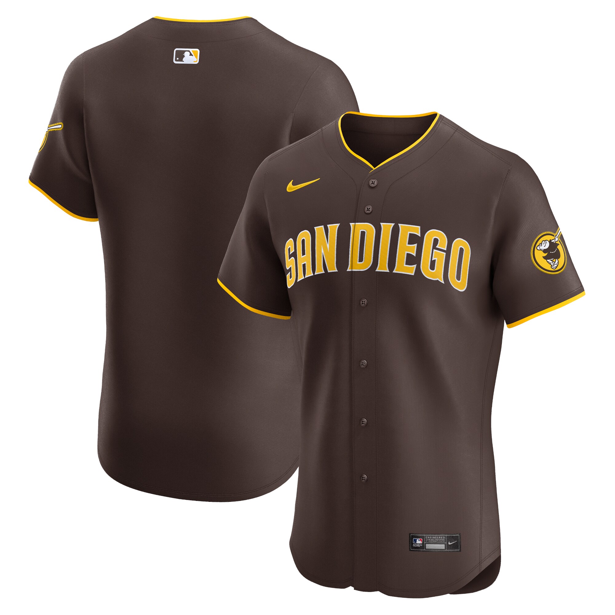 mens san diego padres nike brown road vapor premier elite patch jersey Collection - San Diego Padres Proshop Jerseys & Caps