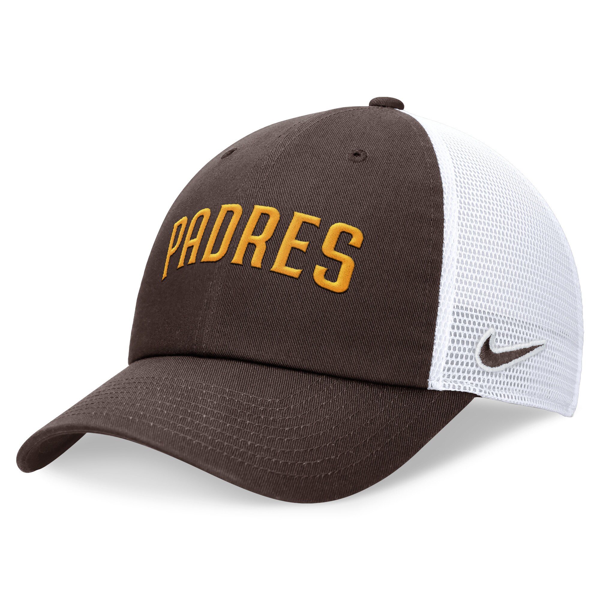 mens san diego padres nike brown wordmark adjustable trucker hat Collection - San Diego Padres Proshop Jerseys & Caps