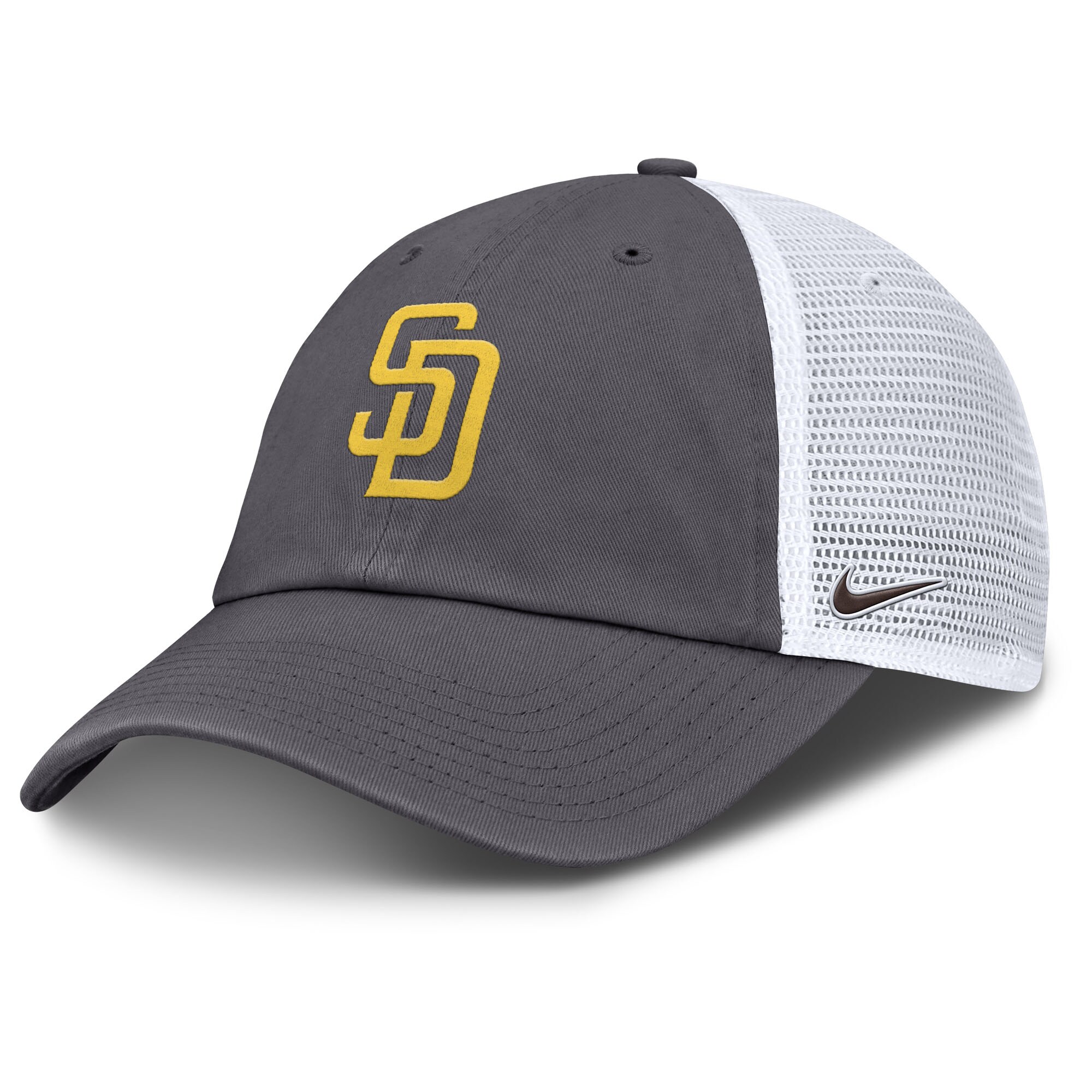 mens san diego padres nike gray adjustable trucker hat Collection - San Diego Padres Proshop Jerseys & Caps