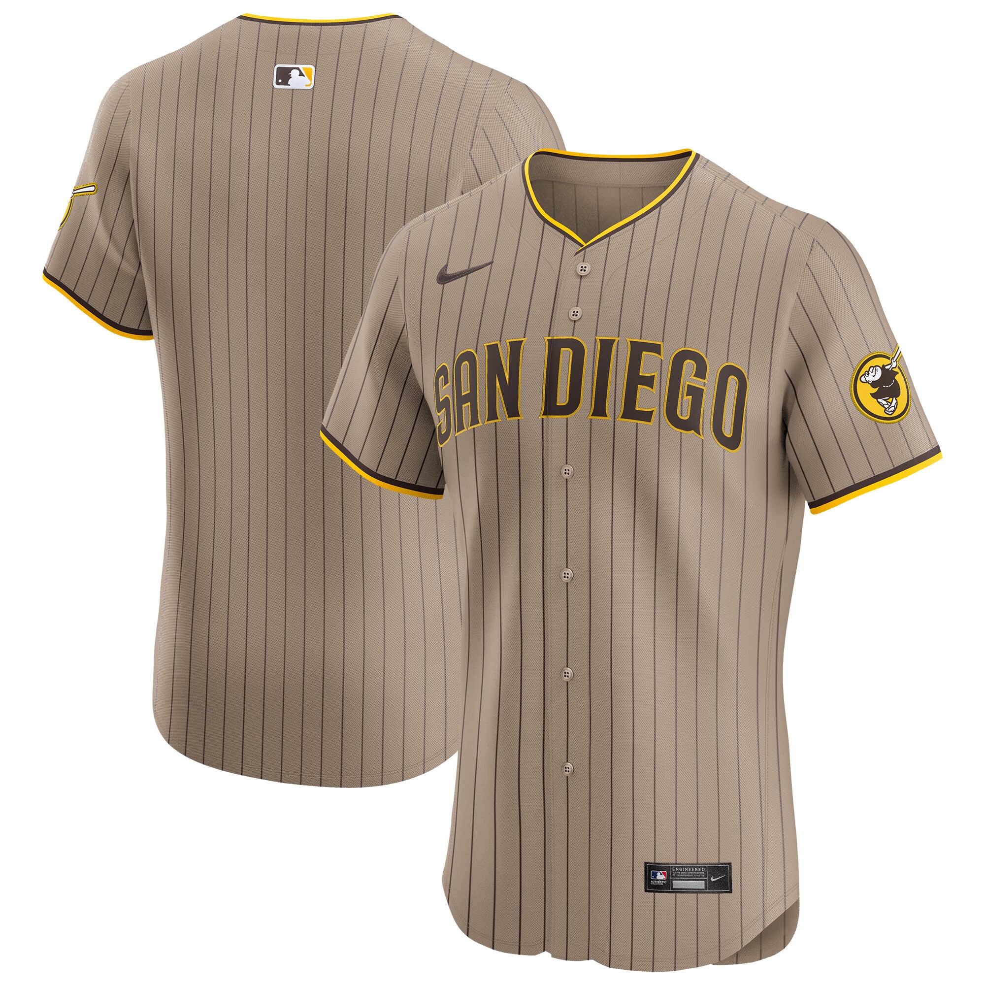 mens san diego padres nike sand alternate vapor premier elite patch jersey Collection - San Diego Padres Proshop Jerseys & Caps