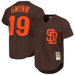 mens san diego padres tony gwynn mitchell  ness brown 1985 authentic cooperstown collection mesh batting practice jersey Collection - San Diego Padres Proshop Jerseys & Caps