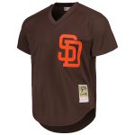 mens san diego padres tony gwynn mitchell  ness brown 1985 authentic cooperstown collection mesh batting practice jersey Collection - San Diego Padres Proshop Jerseys & Caps