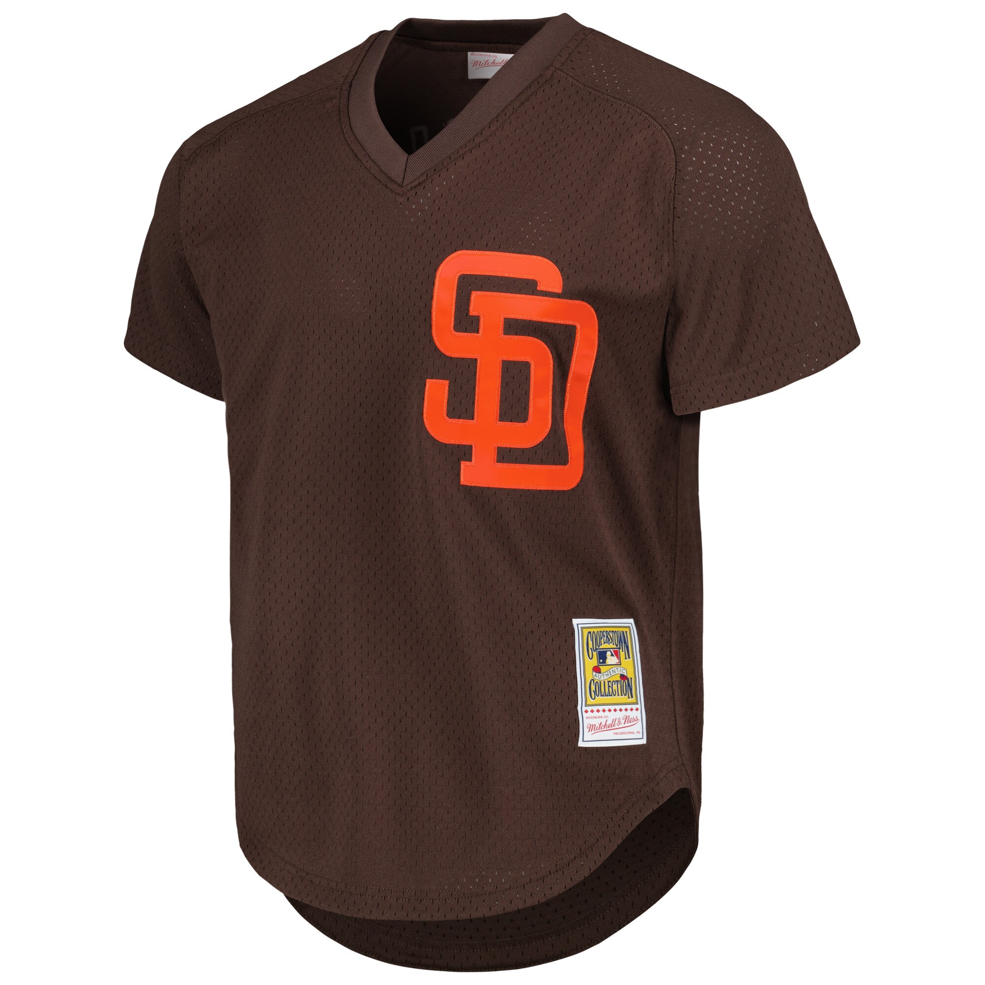mens san diego padres tony gwynn mitchell  ness brown 1985 authentic cooperstown collection mesh batting practice jersey Collection - San Diego Padres Proshop Jerseys & Caps