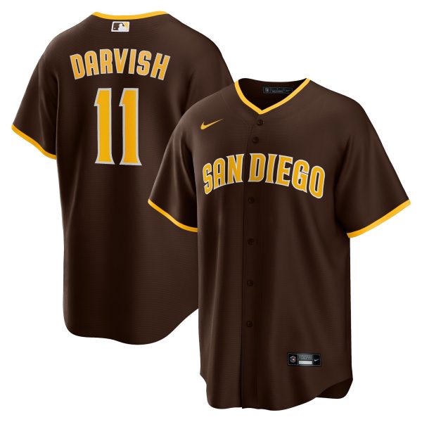 mens san diego padres yu darvish nike brown alternate replica player jersey Collection - San Diego Padres Proshop Jerseys & Caps