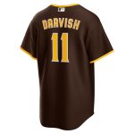 mens san diego padres yu darvish nike brown alternate replica player jersey Collection - San Diego Padres Proshop Jerseys & Caps