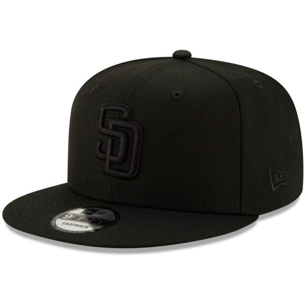 san diego padres new era black on black 9fifty snapback adjustable hat – black Collection - San Diego Padres Proshop Jerseys & Caps