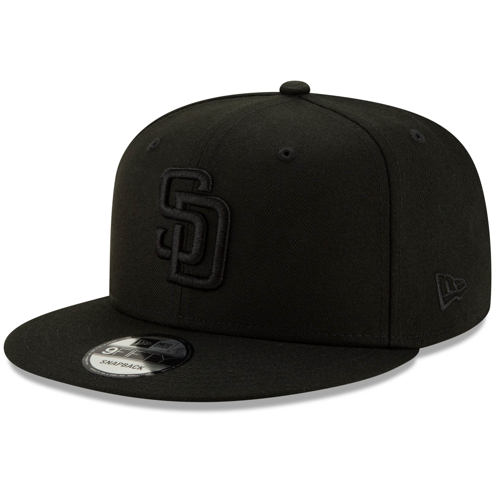 san diego padres new era black on black 9fifty snapback adjustable hat – black Collection - San Diego Padres Proshop Jerseys & Caps