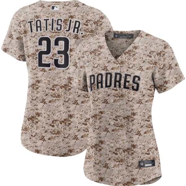 womens san diego padres fernando tatis jr. nike camo usmc alternate replica player jersey Collection - San Diego Padres Proshop Jerseys & Caps
