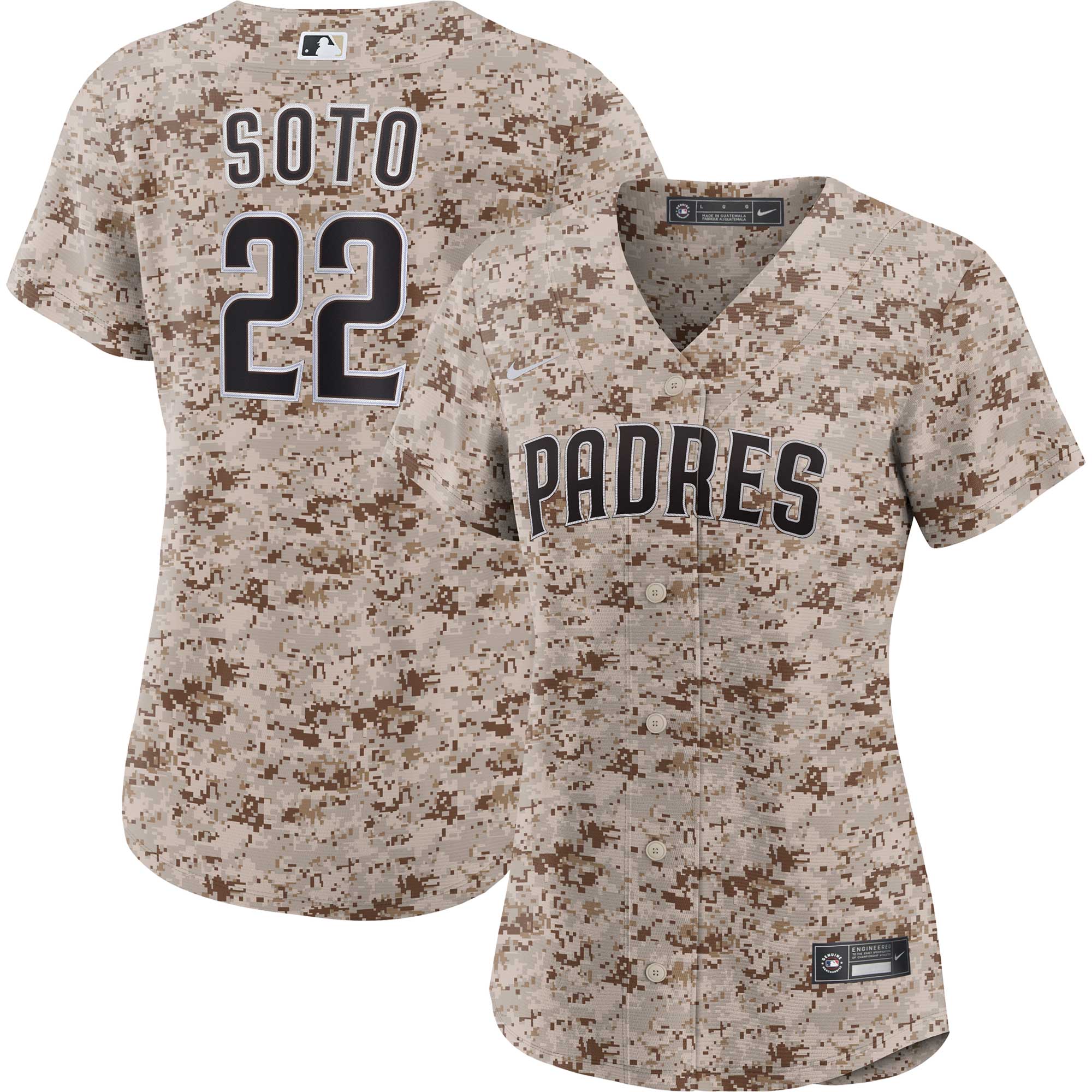womens san diego padres juan soto nike camo usmc alternate replica player jersey Collection - San Diego Padres Proshop Jerseys & Caps