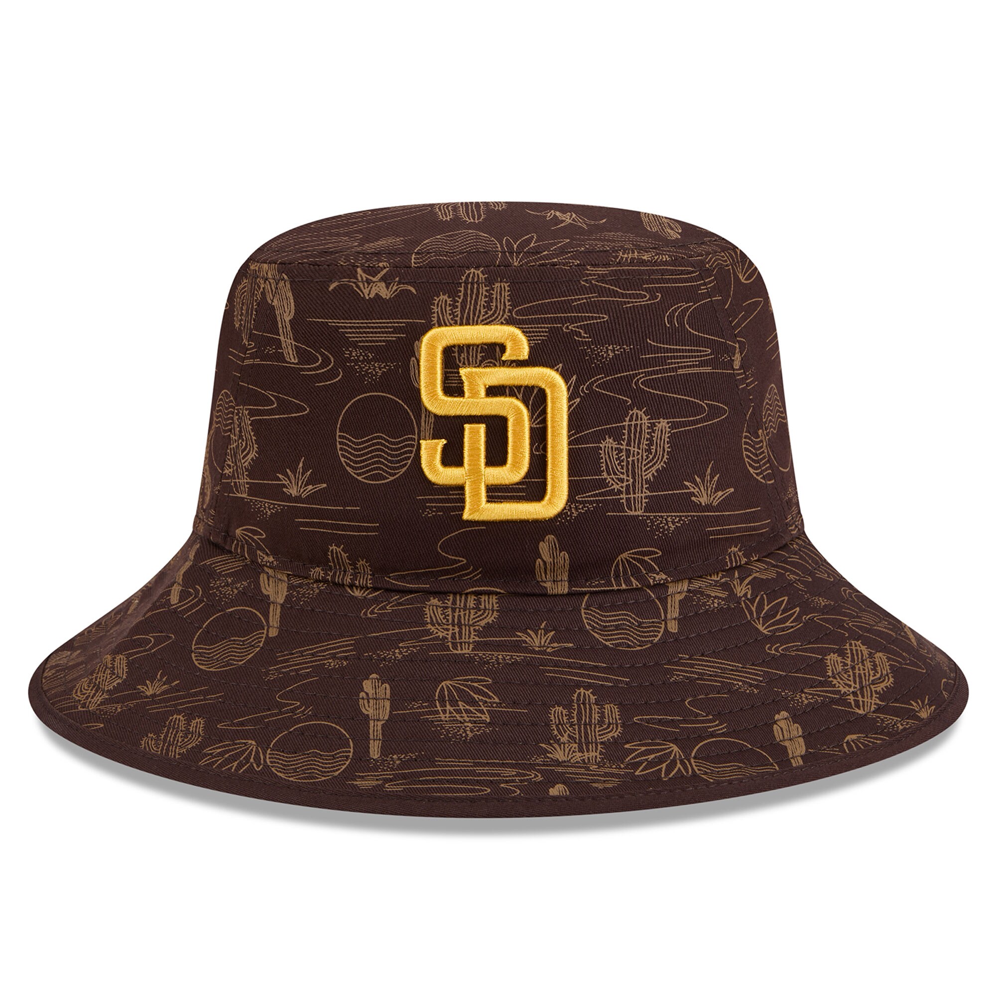 youth san diego padres new era brown 2025 spring training all over print bucket hat Collection - San Diego Padres Proshop Jerseys & Caps